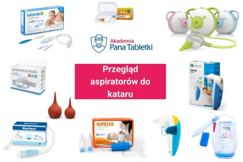 Różne aspiratory do nosa, w tym katarek do odkurzacza, od jakiego wieku można ich używać? Przegląd produktów.