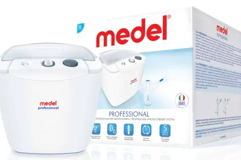 Medel Professional to inhalator, który może być używany do nebulizacji z solą hialuroniczną. Jest to profesjonalny system do terapii aerozolowej.