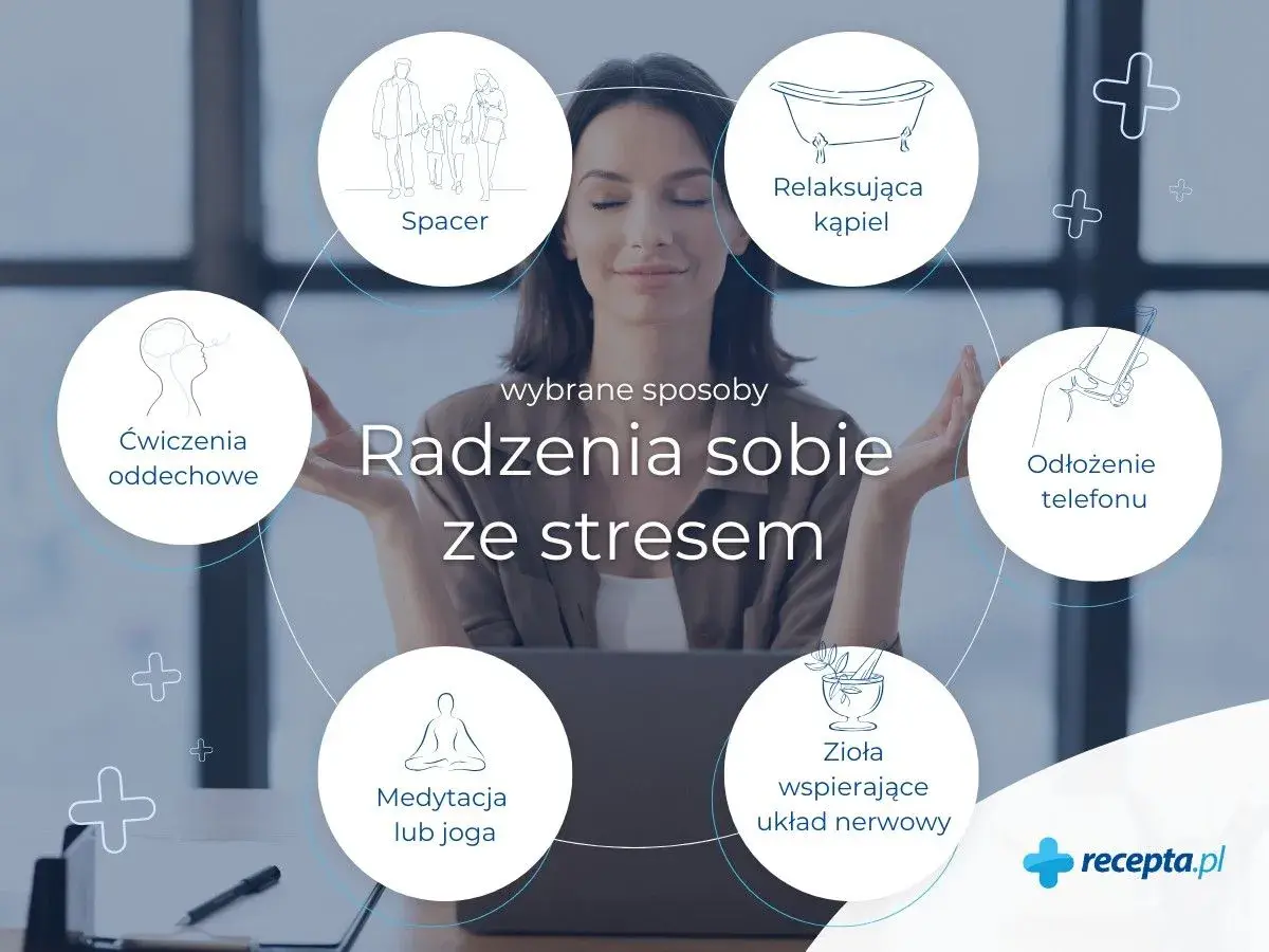 Jak obniżyć stres? Spacery, ćwiczenia oddechowe, medytacja, zioła, relaksująca kąpiel i odłożenie telefonu to skuteczne sposoby.
