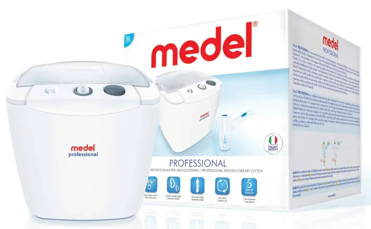 Medel Professional to inhalator, który może być używany do nebulizacji z solą hialuroniczną. Jest to profesjonalny system do terapii aerozolowej.