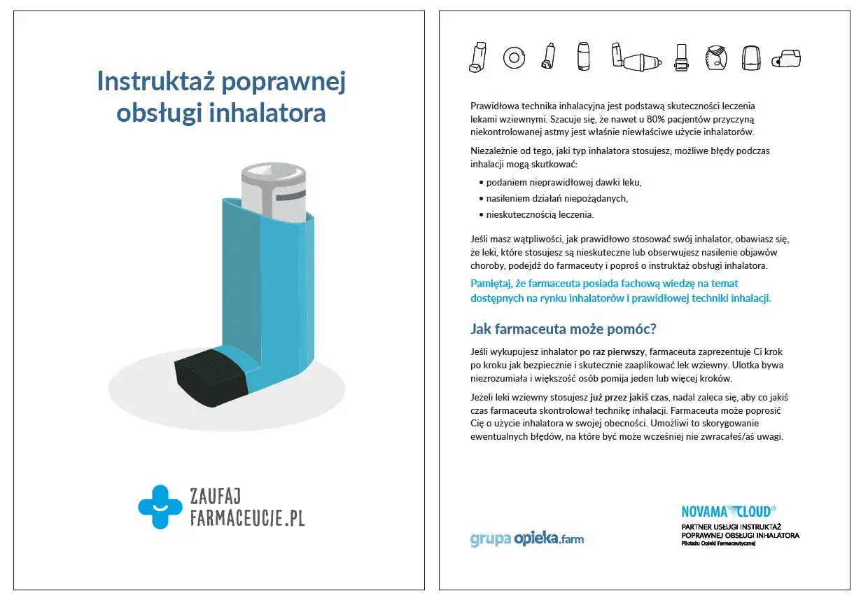 Instrukcja obsługi inhalatora. Prawidłowa technika to klucz do skutecznego leczenia, a farmaceuta pomoże Ci opanować ją jak asaris lek.