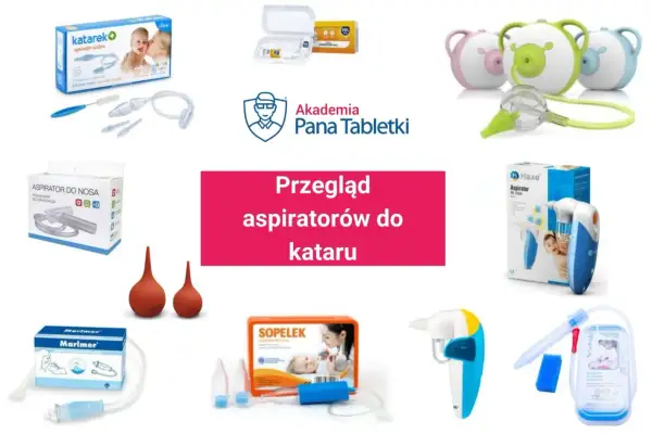 Różne aspiratory do nosa, w tym katarek do odkurzacza, od jakiego wieku można ich używać? Przegląd produktów.